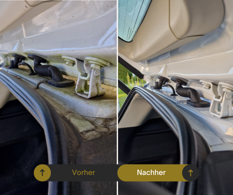 Kofferraum-Innenkante vorher-nachher gereinigt – Mobile KFZ-Aufbereitung